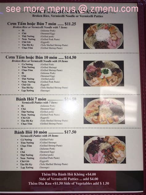 Online Menu of Com Tam Thuan Kieu Restaurant, Westminster, California ...