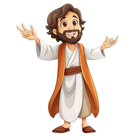 Cartoon Bible Character Apostle James, Bible Clipart, Cartoon Clipart, Character Clipart PNG ...