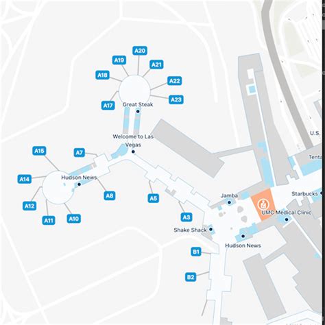 Las Vegas Airport Concourse A Map & Guide