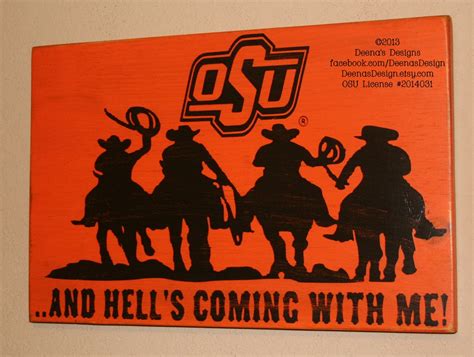 Oklahoma State University Wall Art OSU Cowboys by DeenasDesign