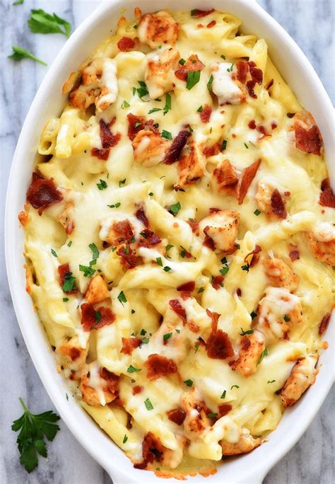 √ Chicken And Bacon Cheese Pasta Bake - Alvis Twirlwing