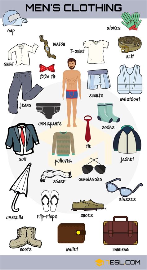 Types of Clothing: Learn Clothes and Accessories Vocabulary in English ...