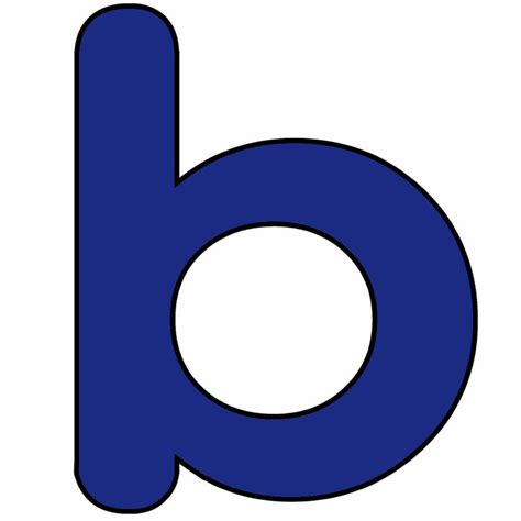 Letter B Colorïng Pages | Lower Case Alphabet Letter B - The Letter B Fan Art (44054965 ...