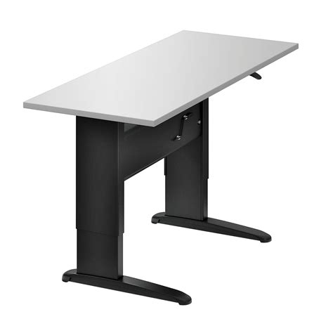 Global Manual Height-Adjustable Table, 56" x 30" x 26"-46" | Grand & Toy