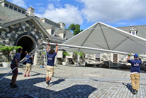 Setting Up a Frame Tent for a Party - The Martha Stewart Blog