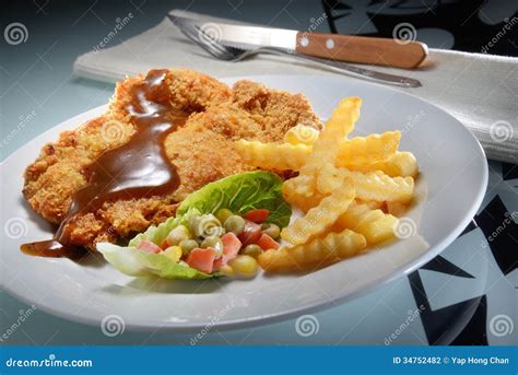 Fried Chicken Chop stock photo. Image of delicious, steak - 34752482