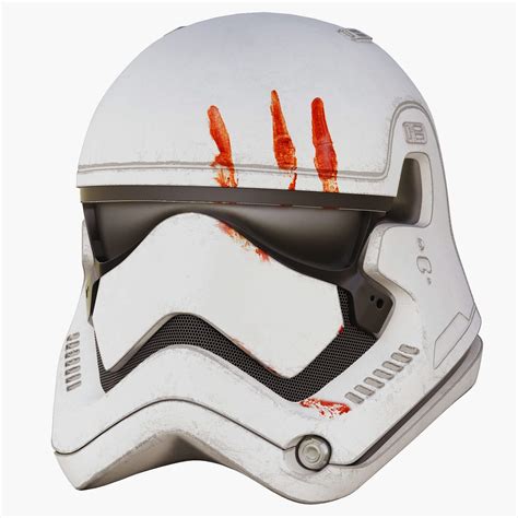 Star Wars First Order Stormtrooper Helmet (Bloody) - 3D Model by zifir3d