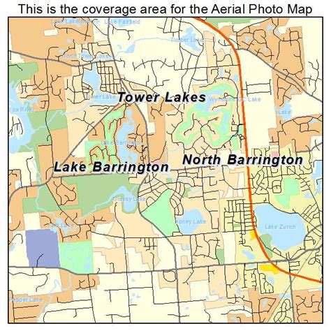 Aerial Photography Map of North Barrington, IL Illinois