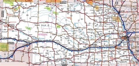 Printable Nebraska Map With Cities And Towns