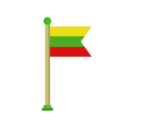 Premium Vector | Lithuanian flag