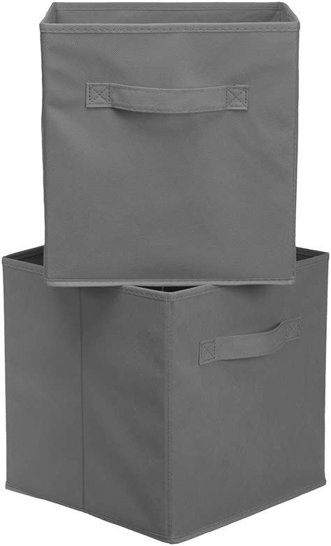 Amazon Basics Collapsible Fabric Storage Cubes Organizer with Handles ...