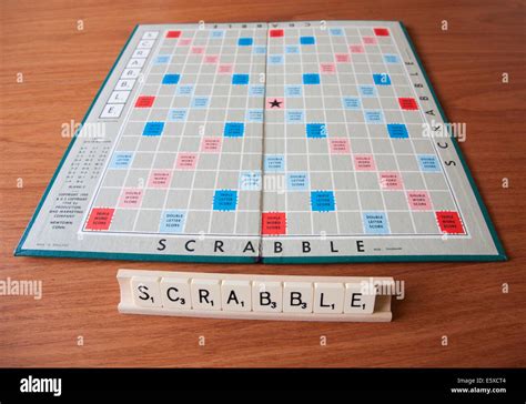 Scrabble Board Game Stock Photo - Alamy