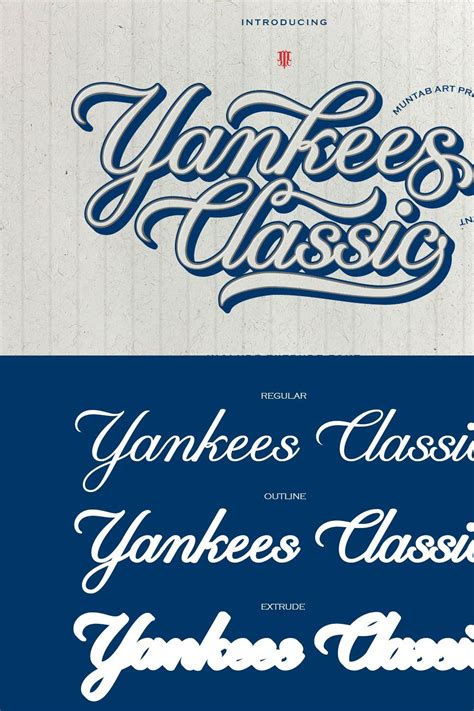 Yankees Classic | Athletics Font – MasterBundles