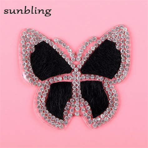 New design patches DIY iron on style butterfly patch bling DMC quality ...