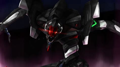 Wallpaper : black, anime, Neon Genesis Evangelion, EVA Unit 03, machine, screenshot, mecha ...