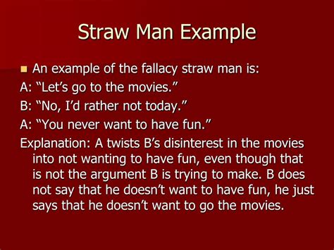 PPT - Straw Man Definition PowerPoint Presentation, free download - ID:5327448