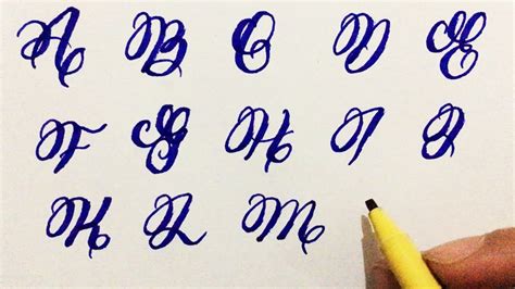 Capital alphabets stylish handwriting | stylish fonts calligraphy | Umar Calligraphy - YouTube