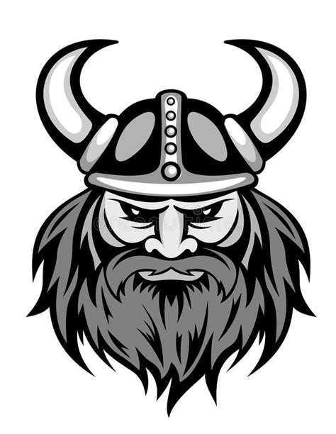 Ancient viking. Head for mascot. Vector illustration , #SPONSORED, #Head, #viking, #Ancient, # ...