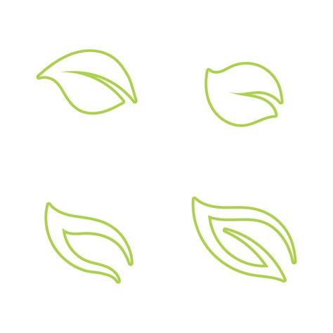 Green leaf free logo set vector 3021934 Vector Art at Vecteezy