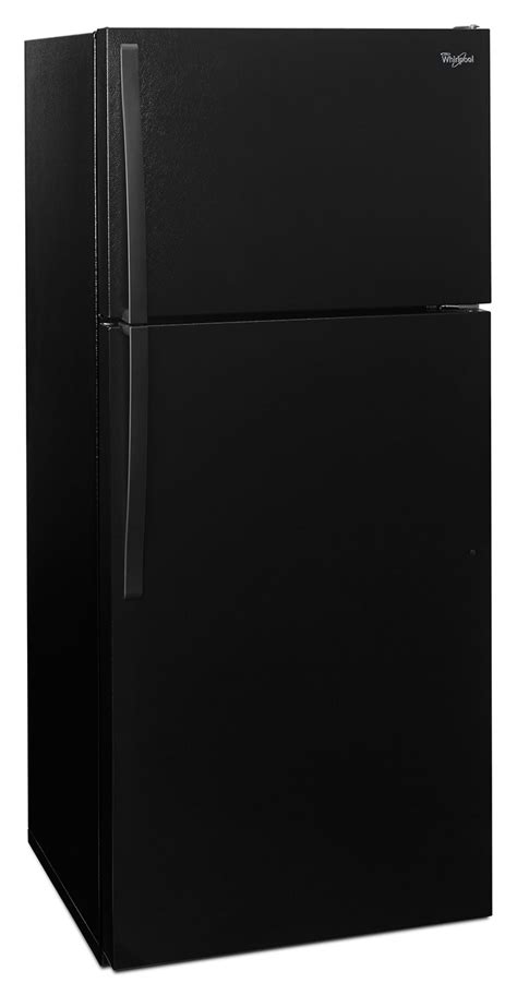 Whirlpool Black Top-Freezer Refrigerator (14.3 Cu. Ft.) - WRT314TFDB ...