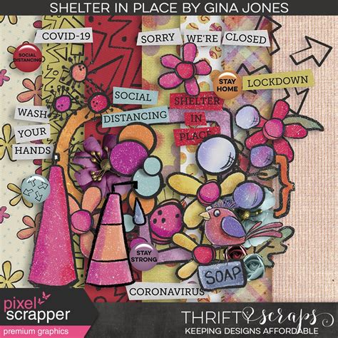 Shelter In Place by Gina Jones graphics kit | DigitalScrapbook.com ...