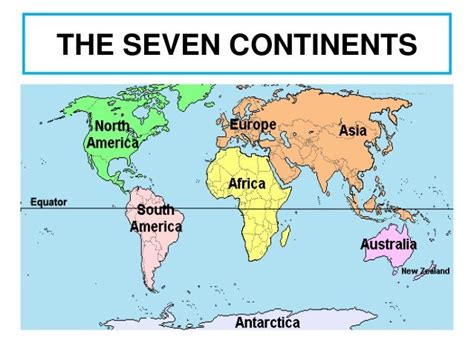 Continents, countries and nationalities