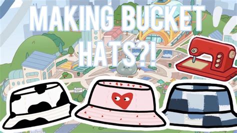 Designing Toca Life Bucket Hats?! - YouTube