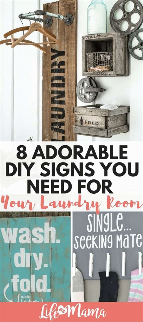 8 Adorable DIY Signs You Need For Your Laundry Room