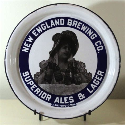 New England Brewing Co. Superior Ales & Lager Porcelain at Breweriana.com