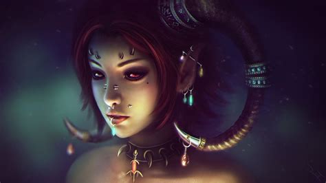 Wallpaper : 1920x1080 px, dark, demon, face, fantasy, girl, Gothic ...