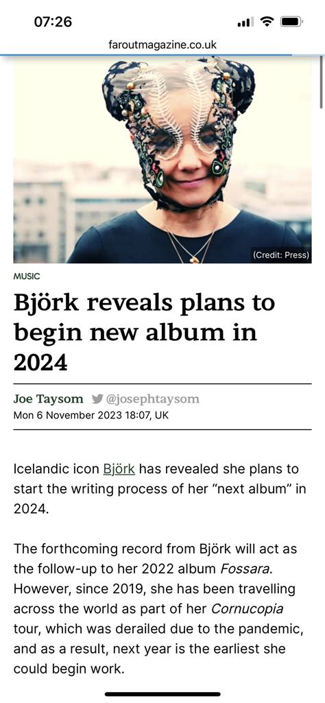 New album 2024 : r/bjork