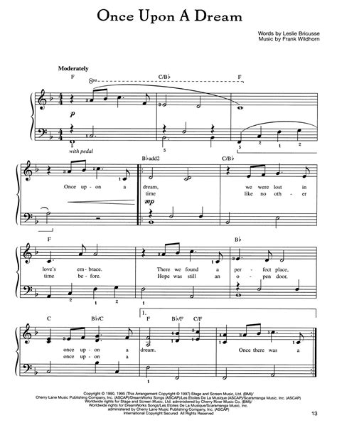 Once Upon A Dream | Sheet Music Direct