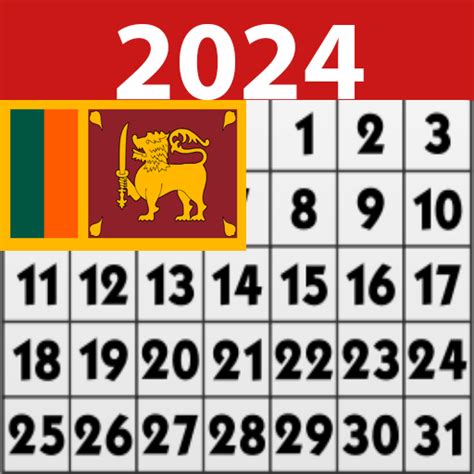 Sri Lanka Calendar 2024 - Bonny Christy