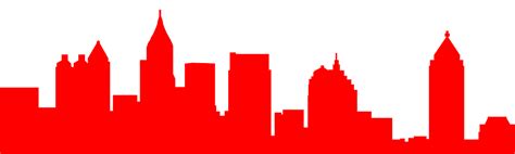 Atlanta Skyline Silhouette | Free vector silhouettes