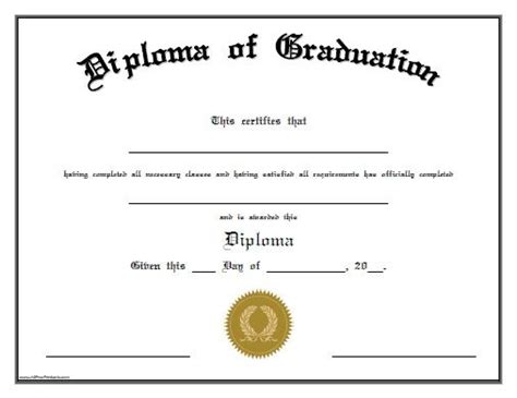 Diploma Of Graduation - Free Printable - Allfreeprintable throughout Unique Preschool Gr ...