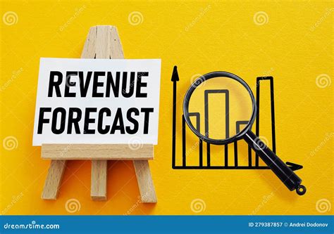 Revenue Forecast is Shown Using the Text and Picture of the Graph Stock ...