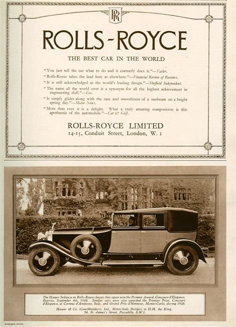 1920s Uk Rolls Royce Magazine Advert Photograph by The Advertising ...