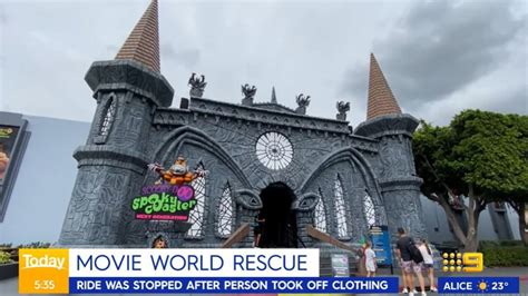 Four people rescued from Scooby-Doo Spooky Coaster at Movie World, Gold Coast | Sky News Australia