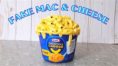 DIY FAKE BAKE MACARONI AND CHEESE - How To Make Faux Pasta With Fake Cheese Sauce - YouTube