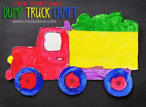 Printable Dump Truck Craft