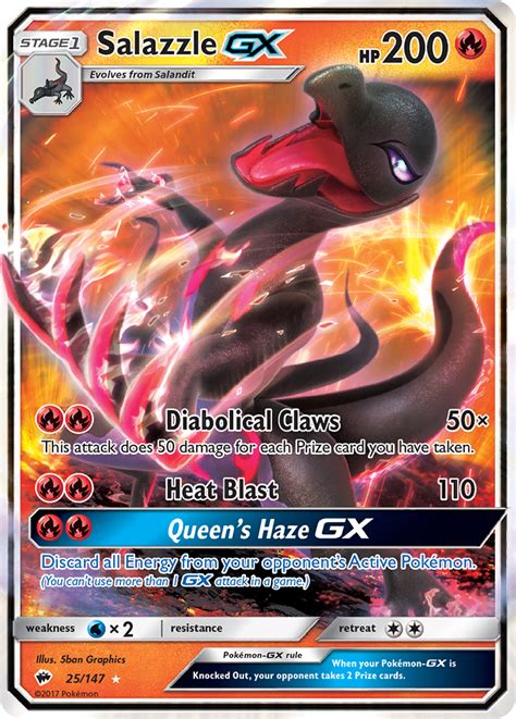 Salazzle-GX Burning Shadows Pokemon Card | Pikawiz