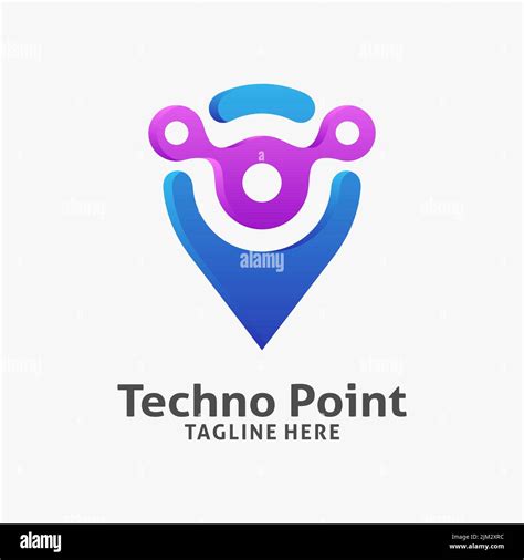 Techno point logo design Stock Vector Image & Art - Alamy