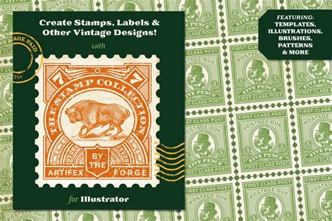 The Postage Stamp Collection - Illustrator - Design Cuts