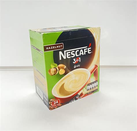 | NESCAFE HAZELNUT INSTANT COFFEE 3 IN 1 24STICKS 24STICKS