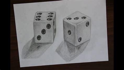 3D ART drawing - Dice | 3d art drawing, Mandala design art, 3d art