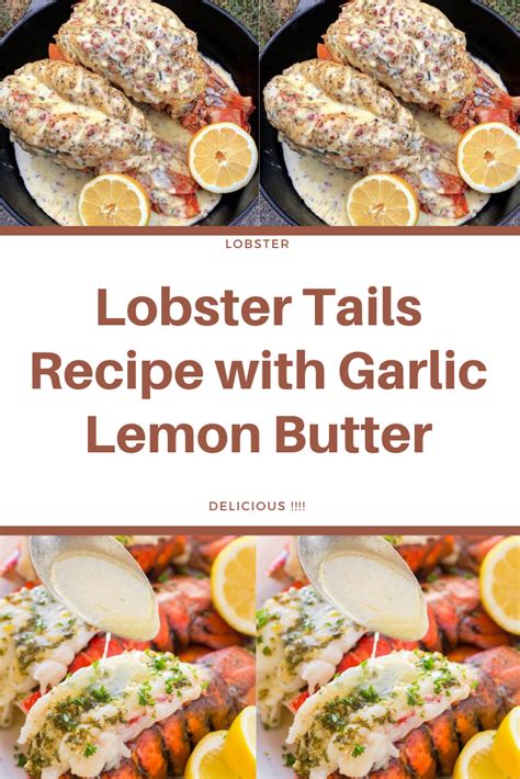 Lobster Tails Recipe with Garlic Lemon Butter