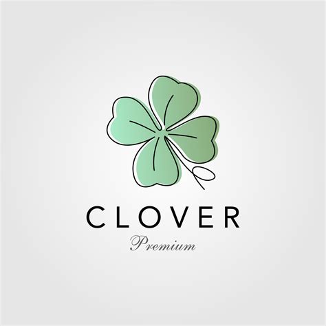 minimalist clover leaf logo vector illustration By linimasa | Leaf logo, Logo illustration ...