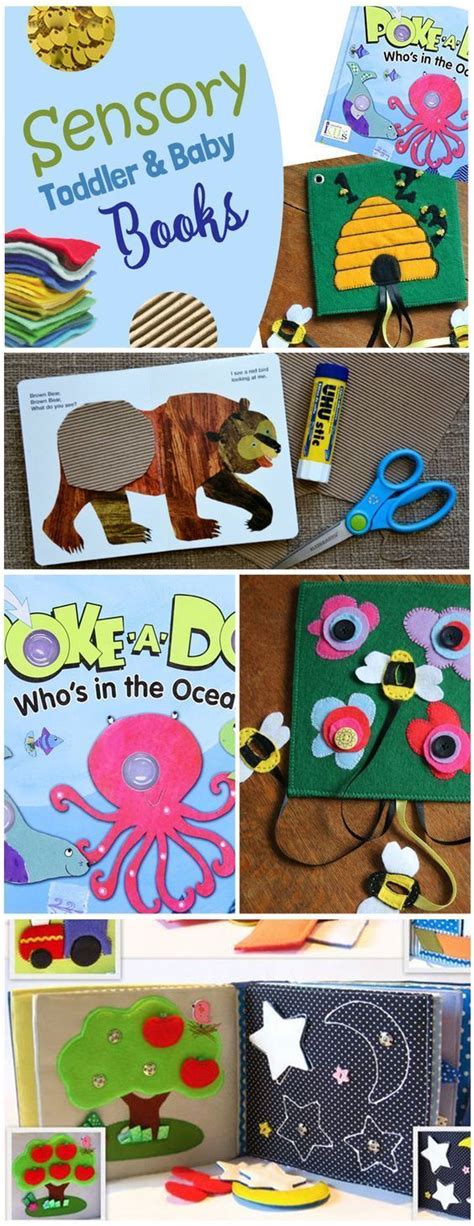 Sensory baby books encourage love for reading and are easy to make with fun textures for your ...