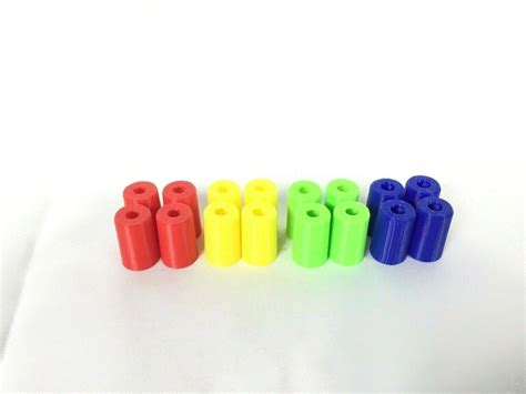 Trouble Game Replacement Pieces Parts 16 Total Yellow Blue Green Red ...