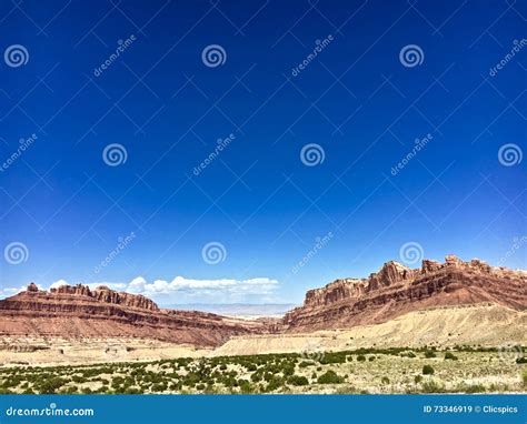 Desert Plateaus stock image. Image of scenery, hill, open - 73346919